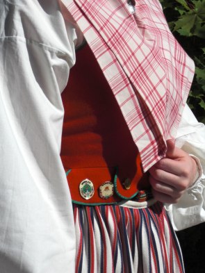 skedevidräkt nära sidan