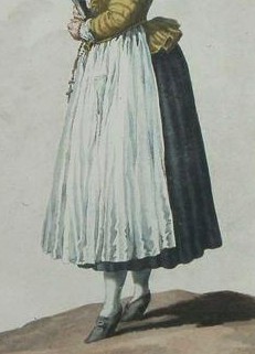 German maid, evidence of patterned jacket worn with solid skirt - kopia