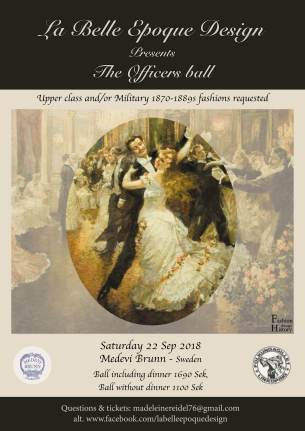 Affisch Officerarnas bal 2018 Eng